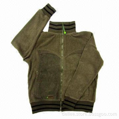 Fleece Jacket with 100% Polyester Material, Comfortable, Warmer, Country Design
